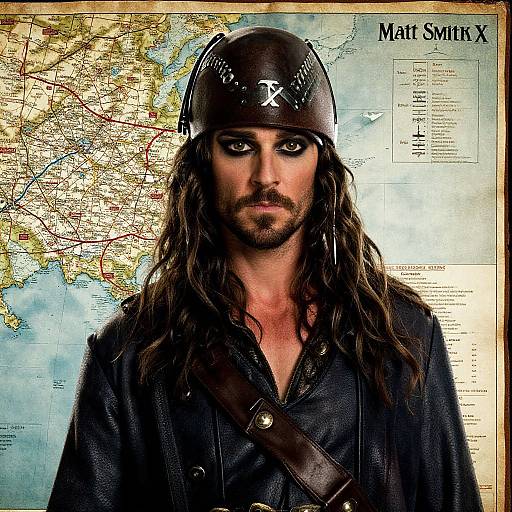 Matt Smith as Professor X Pirate Map