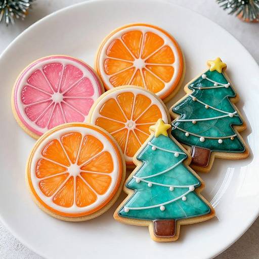 Colorful Stained Glass Cookies Display