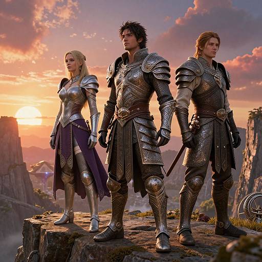 Short Torso Fantasy Models in Ornate Armor