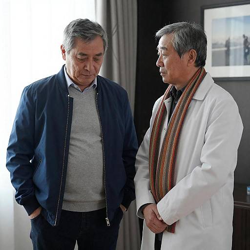 Emotional Bond: Indoor Portrait of Men