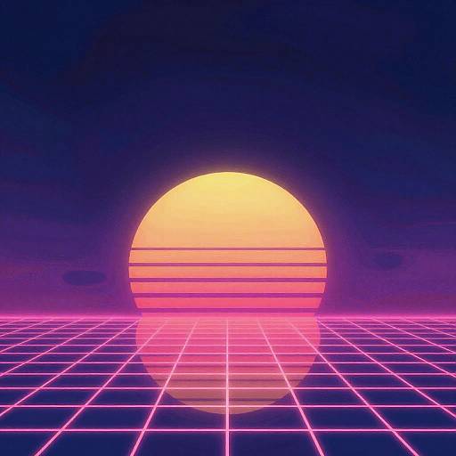 Retro 80s Ketamine Synthwave Art