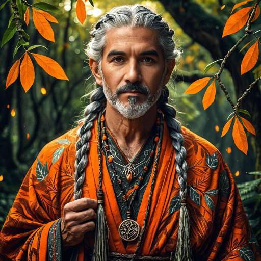 Enchanting Druid with Nature's Elegance