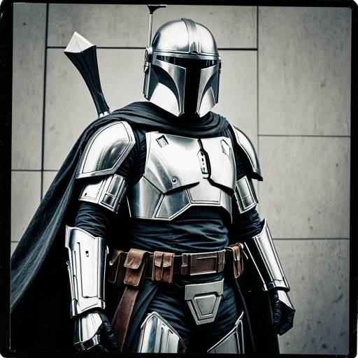 Cosplay Mandalorian Costume with Beskar Armor