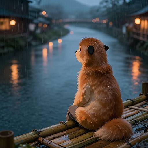 Nekoshoko Kemono on Bamboo Bridge