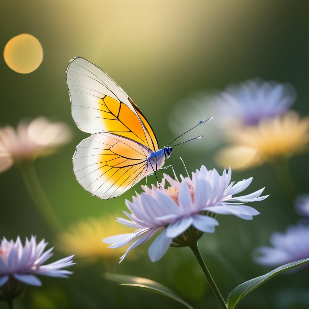 Ethereal Butterfly Made of Petals