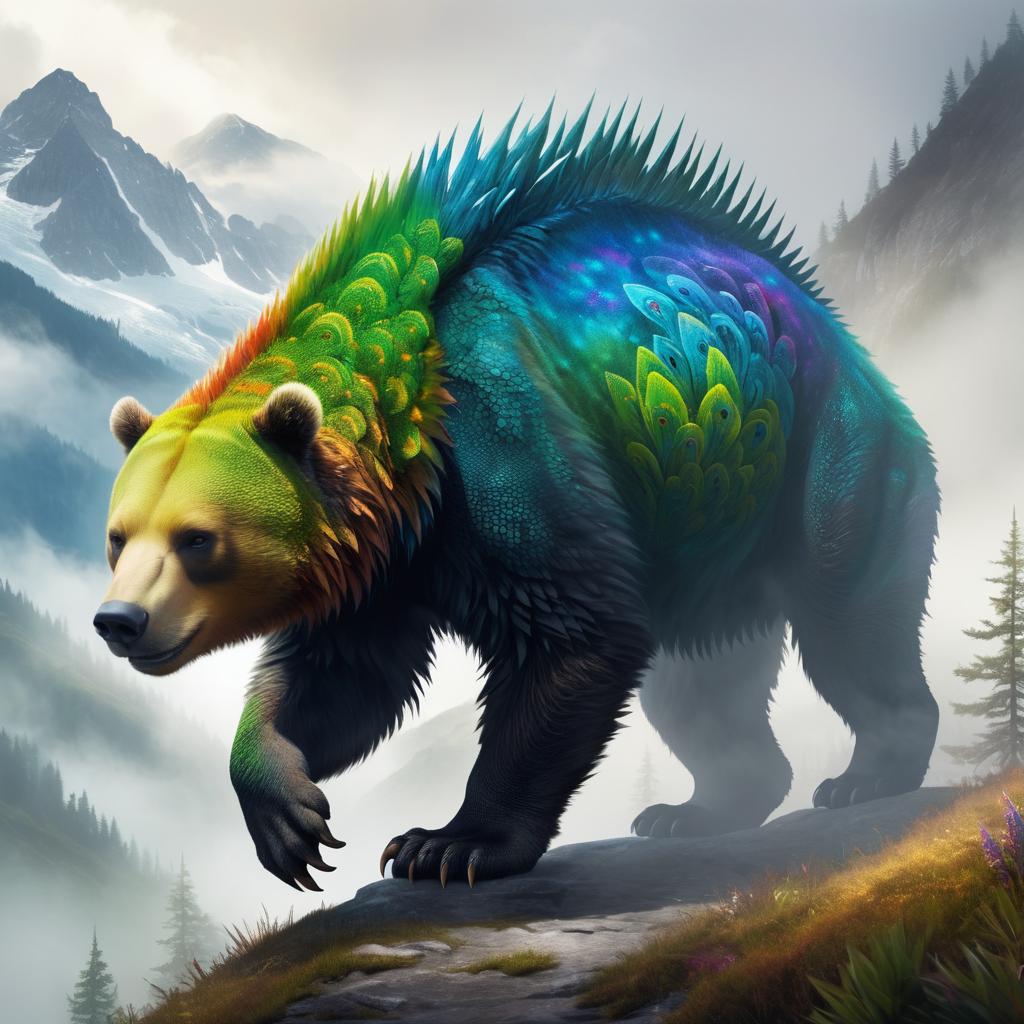 Chameleonic Bear: A Mythical Creature