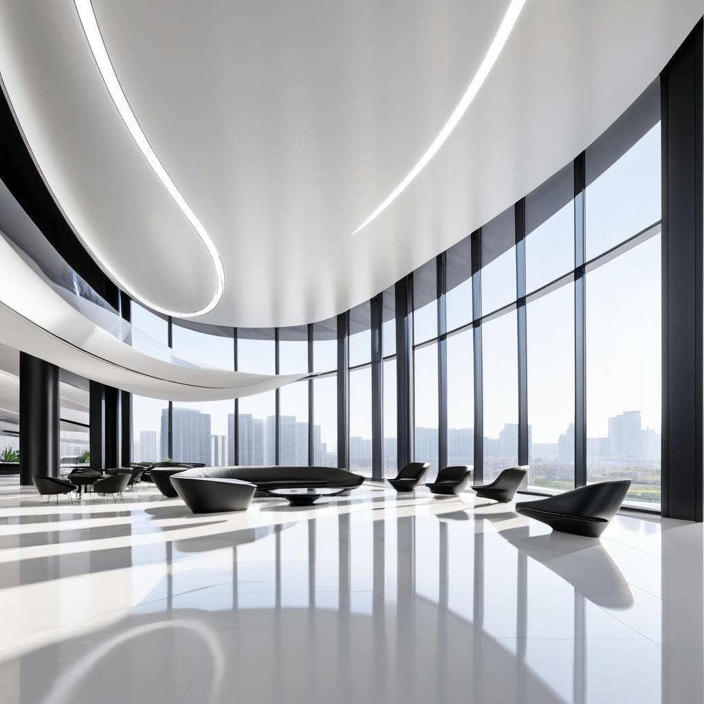 Sleek Modern Office Lobby Design