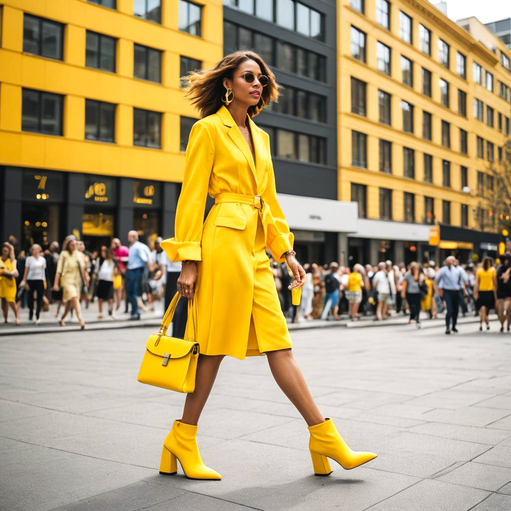 Fashionista in Sunny Yellow Heels