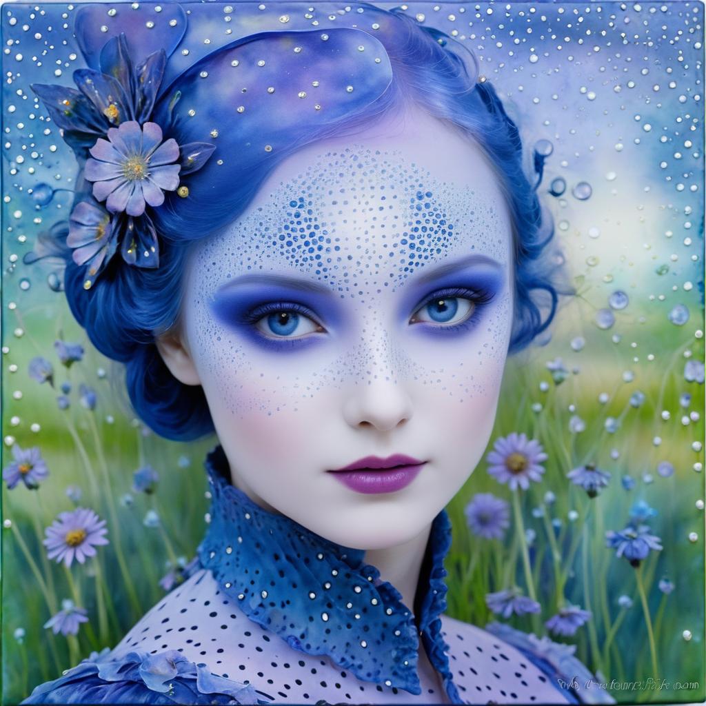 Enigmatic Half-Fae in Twilight Meadow