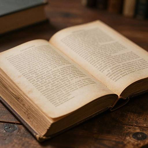 Ultra-Realistic Weathered Old Book Close-Up