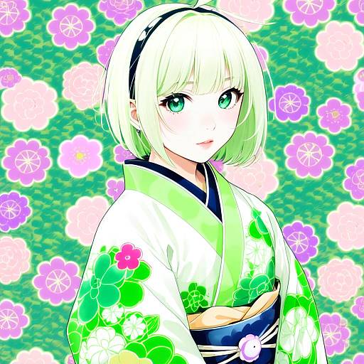 Illustration of Moriyama shiemi, ao no exorcist in the style of Aki663