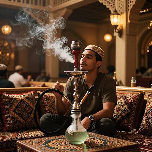 Elegant Hookah Lounge Ambiance