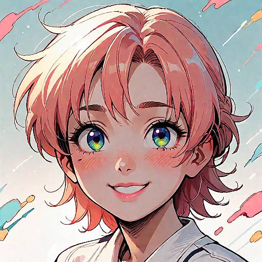 Nanoha Blushing Cowboy-Shot Casual Pose