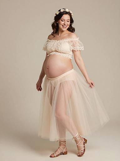 Ethereal Maternity Fairy Fashion Portrait