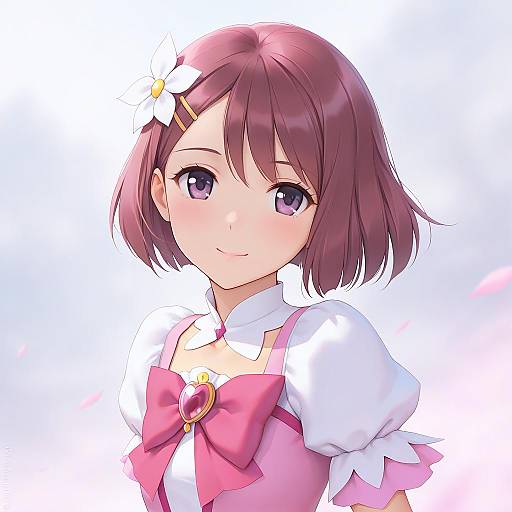 Illustration of Hanadera nodoka, healin' good precure in the style of Miura-n315