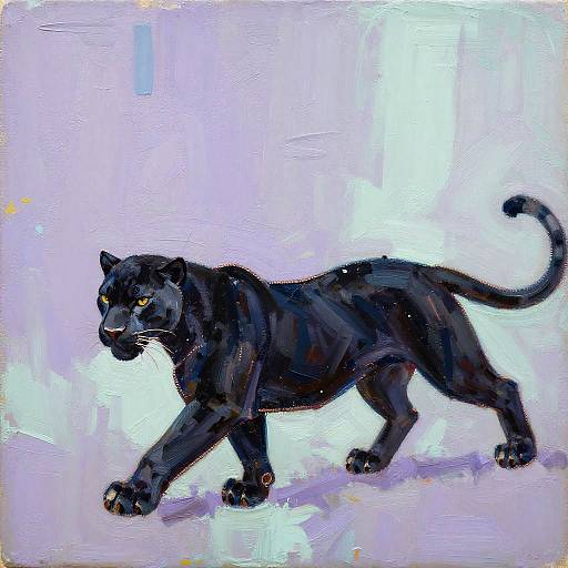 Abstract Embroidery Lace Oil Painting