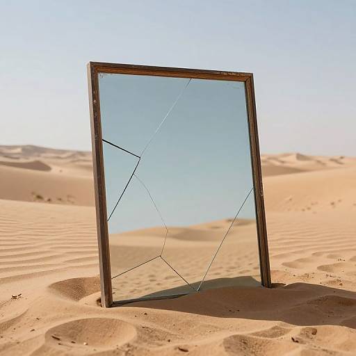 Desolate Desert Mirror of Realities