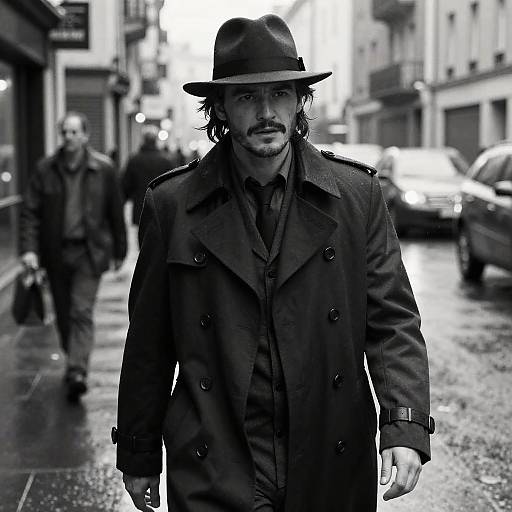 Noir Detective Pedro Pascal Portrait