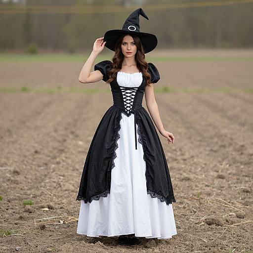 Witch Queen in Black and White