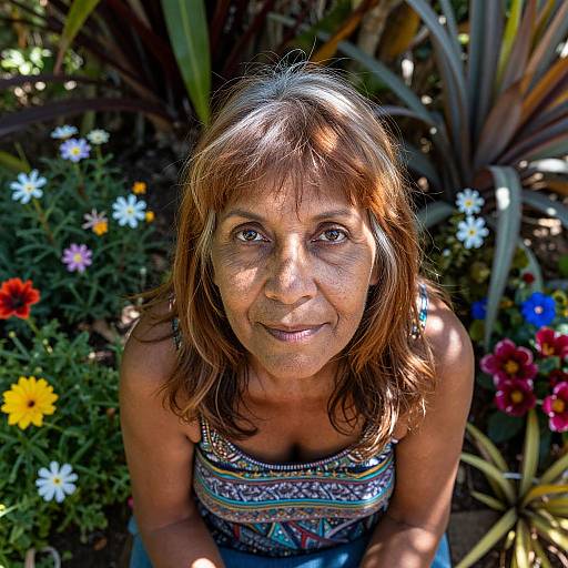 Photorealistic Portrait of Aboriginal Woman