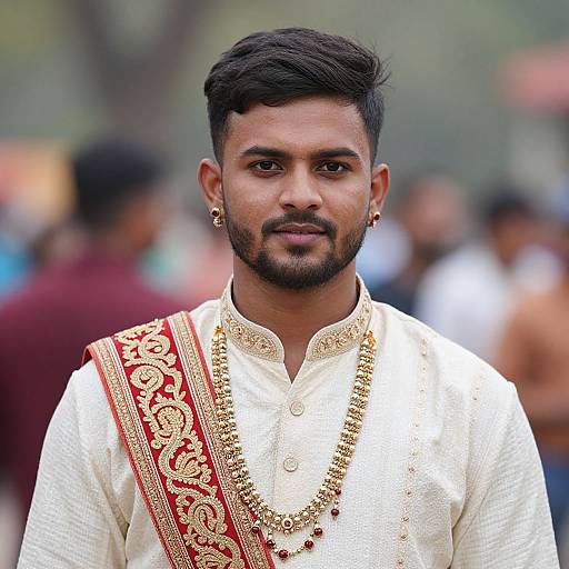Realistic Indian Male in Fancy Dress