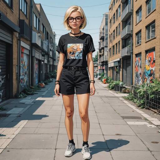 Sporty Girl in Urban Jungle Style