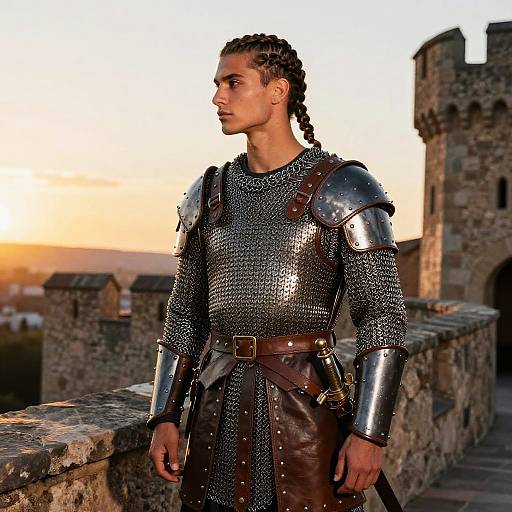 Warrior Braid in Sunset Battlements