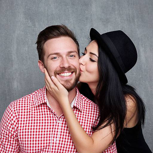 Happy Couple Digital Photo Style