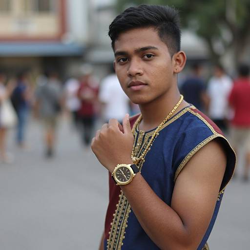 Realistic Portrait of Filipino Man