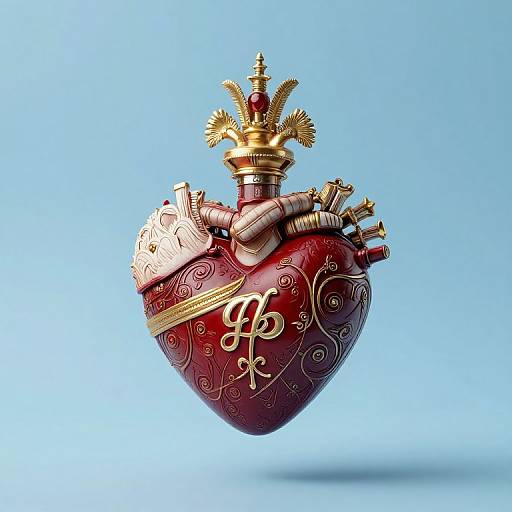 Luxurious Sacred Heart Landscape Painting