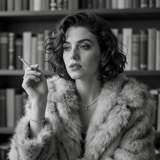 Intense Portrait of a Stylish Woman