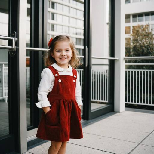 Charming Toddler Fashion Portrait Outdoors