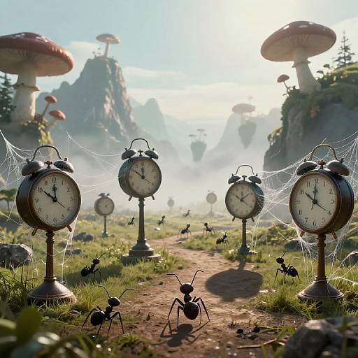 Surreal Ant's View of Melting Time