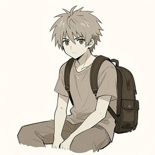 Hand-Drawn Final Fantasy Character