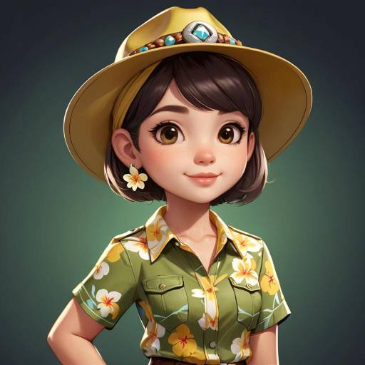 Stylish Otter in Hawaiian Apparel Stylish Otter in Hawaiian Apparel