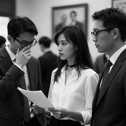 Dramatic Black and White Portrait Trio