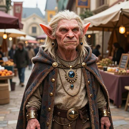 Handsome Goblin in Fantasy Marketplace
