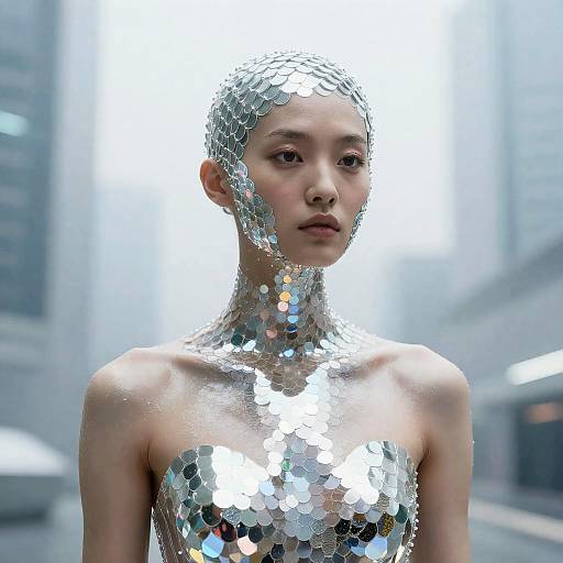 Futuristic 2095 Holographic Model