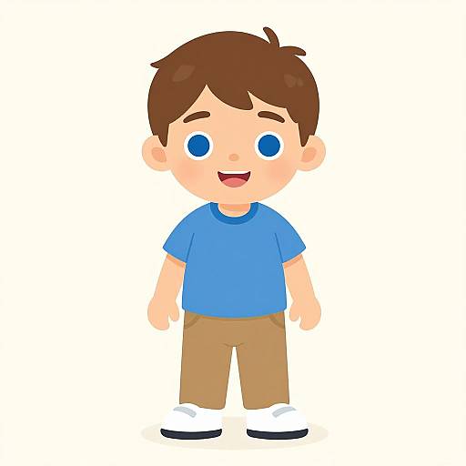 Young Boy Children's Book Illustration