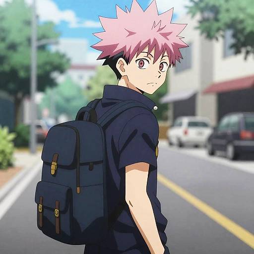 Bakugo-Inspired Anime Hero on Street