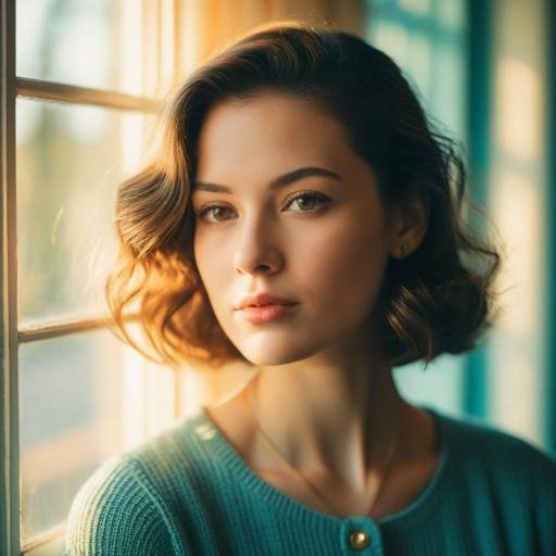 Cozy Retro Portrait in Golden Hour