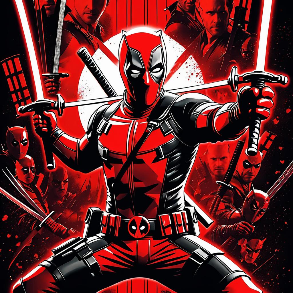 Exquisite Deadpool Movie Poster Art