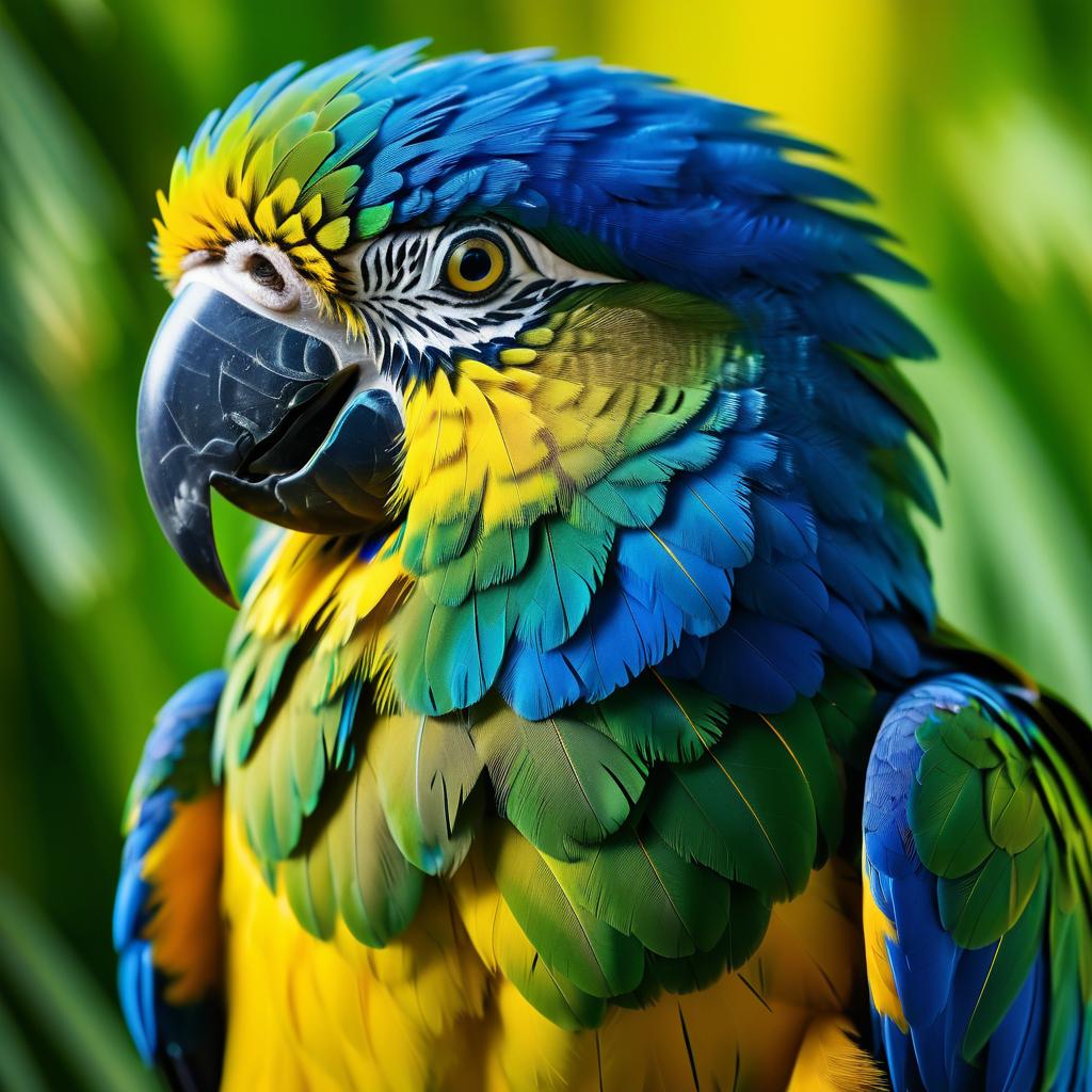 Vibrant Ultra-Realistic Parrot Close-Up