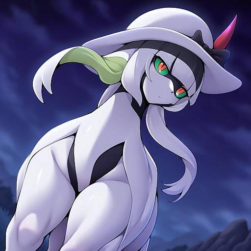 Illustration of Arceus, pokemon in the style of Geewhy