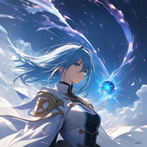 Celestial Warrior in Dusk's Embrace