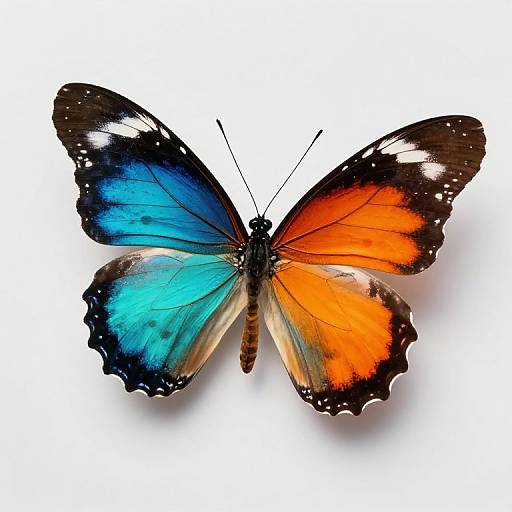 Vibrant Butterfly with Contrasting Wings