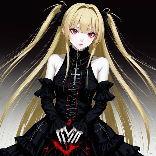 Illustration of Amane misa, death note in the style of Qys3