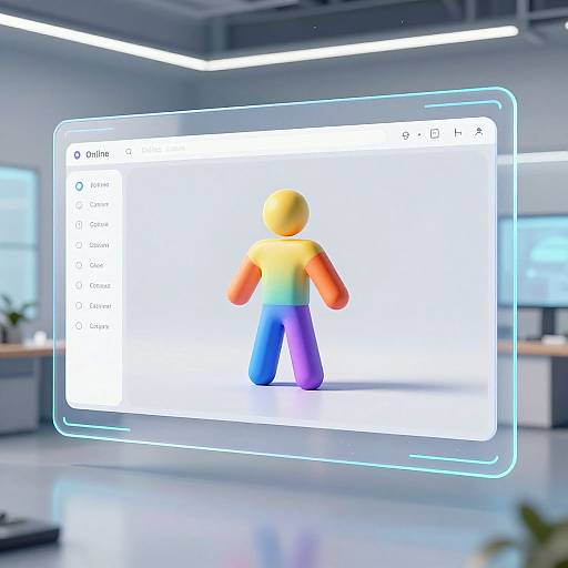3D Image Conversion Interface Scene