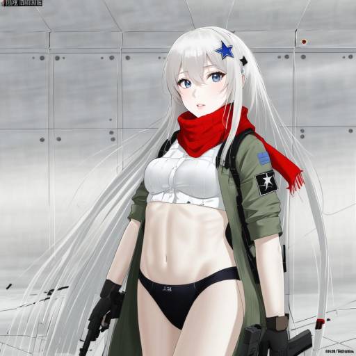 Illustration of 9a-91 (girls' frontline), girls' frontline in the style of Hao (patinnko)