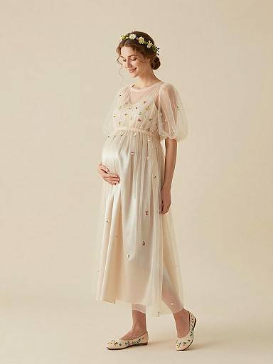 Ethereal Fairy Maternity Fashion Portrait